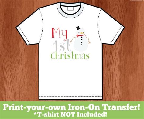 christmas iron  transfer printable transfer