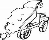 Truck Coloring Pages Trucks Sand Cement Digger Mixer Printable Crane Log Tipper Drawing Clipart Mail Tanker Color Boys Cars Grave sketch template