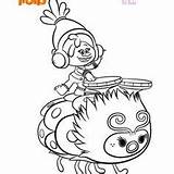 Coloring Trolls Pages Party Birthday Sheets Printable Troll Activity sketch template