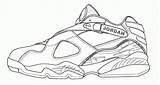Jordan Coloring Jordans Pages Shoes Shoe Air Michael Sneakers Retro Nike Sheets Colouring Sneaker Print Dimension 5th Drawings Dessin Library sketch template