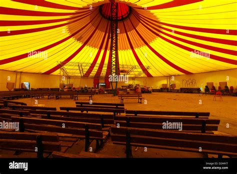 vintage circus tent interior
