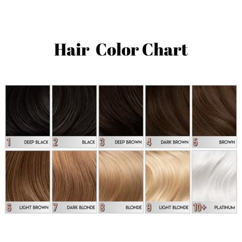 awesome level  hair color chart hair color chart hair color   lighten hair