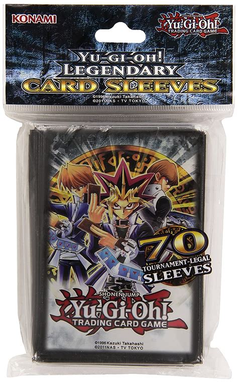 yu gi  legendary sleeves trading card protection pack set   amazoncouk toys games