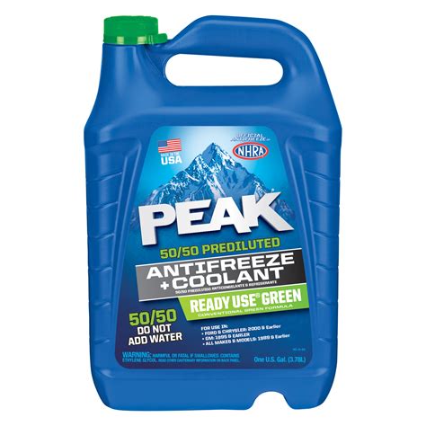 peak ready  antifreeze coolant  pre diluted  gallon