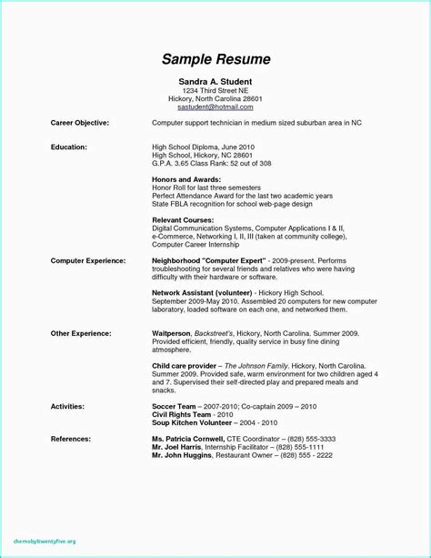 high school student resume objective examples resume writing tips