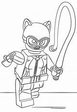 Lego Batman Coloring Catwoman Pages Movie Color Printable Catwomen Print Cartoon Cat Lex Luthor Woman Dolly Drawing Sheets Crafts Adult sketch template