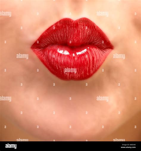 kiss lips high resolution stock photography  images alamy