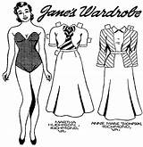 December Paper 1949 Jane Dolls sketch template