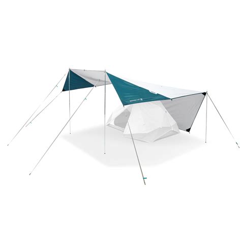 multifunction tarp camping shelter fresh xl decathlon