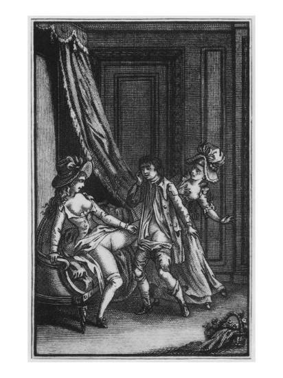 erotic scene illustration from memoirs of woman of pleasure or fanny hill by john cleland