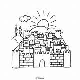 Hamikdash Yerushalayim Coloring Pages Bais Beis Kosel Template Print Search Walder Education sketch template