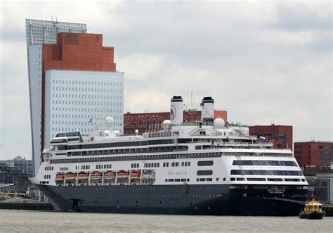 ms rotterdam   lead cruise ship   holland america  stock