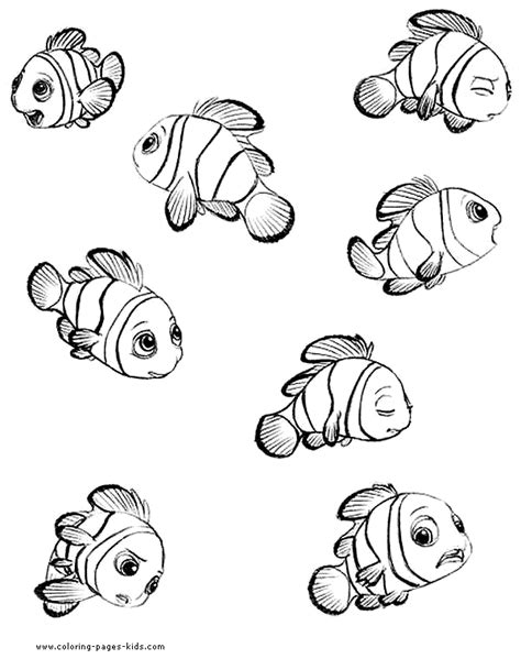 nemo finding nemo coloring page disney coloring pages color plate coloring sheetprint