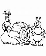 Coloring Snail Colouring Ant Topcoloringpages Worm sketch template
