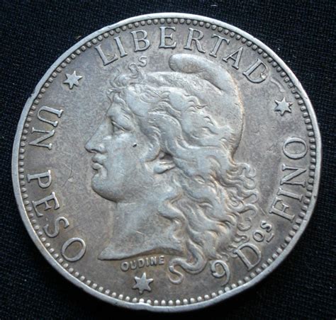 Mg Argentina 1 Peso 1882 Patacón Moneda Grande De Plata Mercado Libre