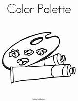 Coloring Paint Worksheet Palette Painting Color Arts Pages Culture Crafts Pottery Fun Pallet Rageous Artist Drawing Mixing Kids Noodle Print sketch template