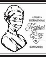 Nurses sketch template