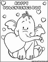 Valentines Coloring Pages Printable Pooh Winnie Elephant Valentine Cards Print Happy Cute Preschool Color Kids Boys Colorings Getcolorings Getdrawings Adults sketch template