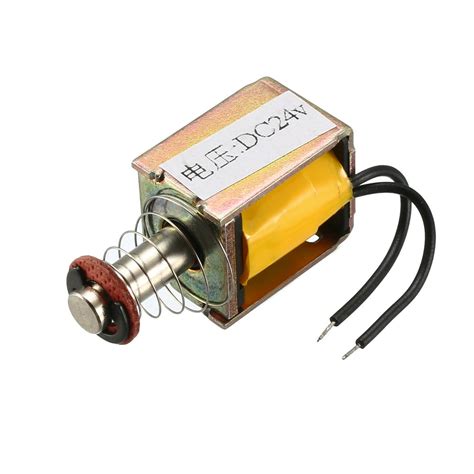 dc  mm push type solenoid electromagnet mmg mmg open frame linear motion