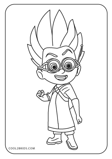 romeo pj mask coloring coloring pages
