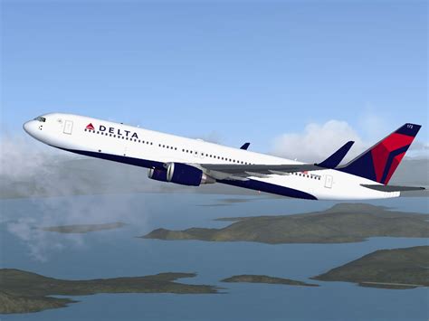 delta airlines boeing   er  fsx