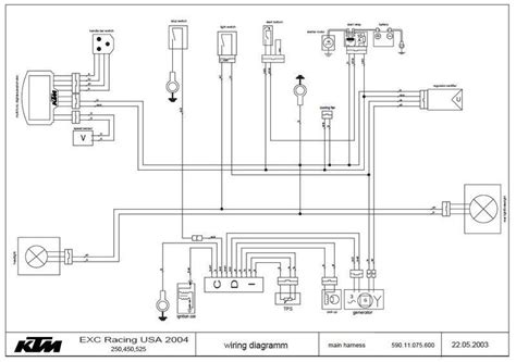 complete diagram   ktm  exc wiring harness