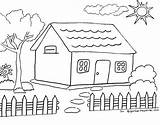 Rumah Gambar Mewarnai Coloring Pages Colouring House Choose Board sketch template
