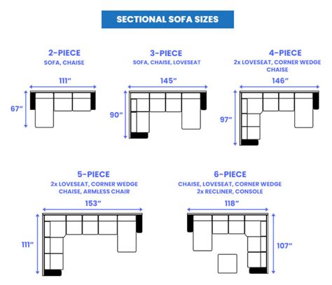 sectional sofa dimensions sizes guide designing idea