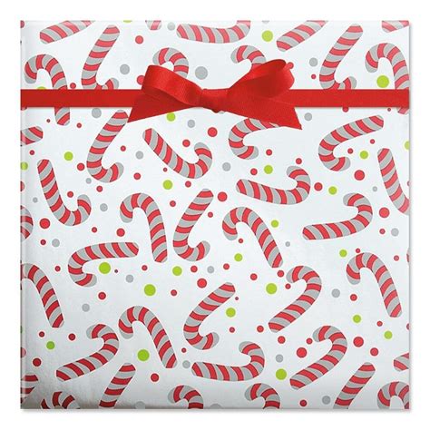 candy canes gift wrap  wrapping paper  amazon popsugar