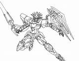 Gundam Quanta sketch template