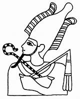 Osiris Coloring Egypt Ancient God Designlooter Head Figure sketch template