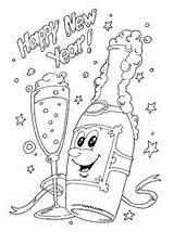 Year Happy Coloring Pages Eve Drawing Years Celebration Ausmalbilder Silvester Drawings Getdrawings Library sketch template