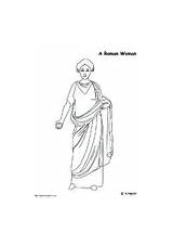 Coloring Bustle Dress Neptune Roman Edupics Woman sketch template