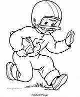 Coloring Football Pages Player Nfl Popular sketch template