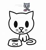 Coloring Pages Cat Cute Baby Kitten Animals Cartoon Cats Kids Kitty Really Animal Easy Kittens Adults Woodland Print Anime Creature sketch template