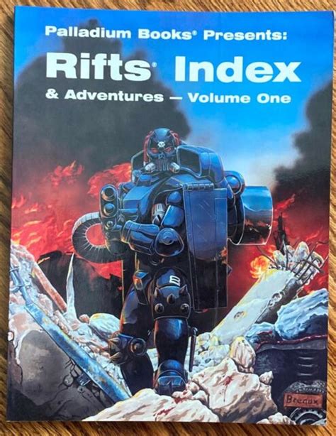 palladium rifts index adventures volume   rpg book ebay