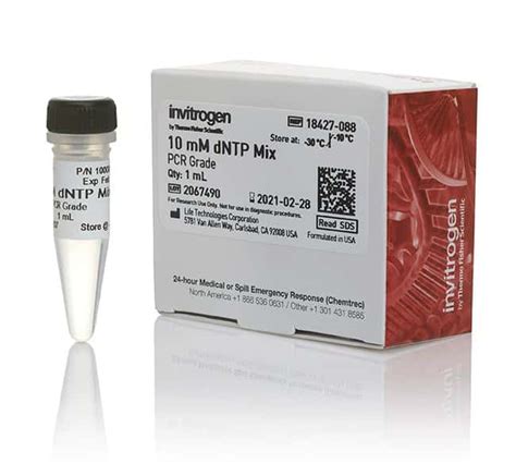 invitrogen™ dntp mix 10 mm ea 1 ml invitrogen™ dntp mix 10 mm ea