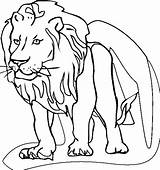 Lion Coloring Pages Colour Printable Drawing Getdrawings Procoloring sketch template