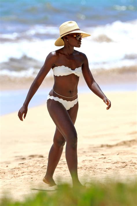 Lupita Nyong’o In Bikini At A Beach I Haeaii Hawtcelebs