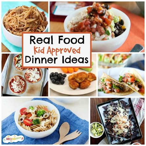 real food kid approved dinner ideas