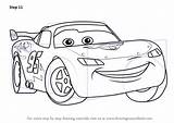 Mcqueen Cars Drawing Lightning Draw Cartoon Movie Car Sketch Kids Step Template Characters Disney Drawings Pixar Coloring Pages Tutorial Sketches sketch template