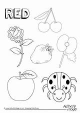 Red Coloring Pages Color Printable Getcolorings sketch template