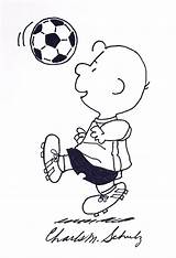 Soccer Charlie Brown Playing Schulz Charles Painting Haynesfineart sketch template