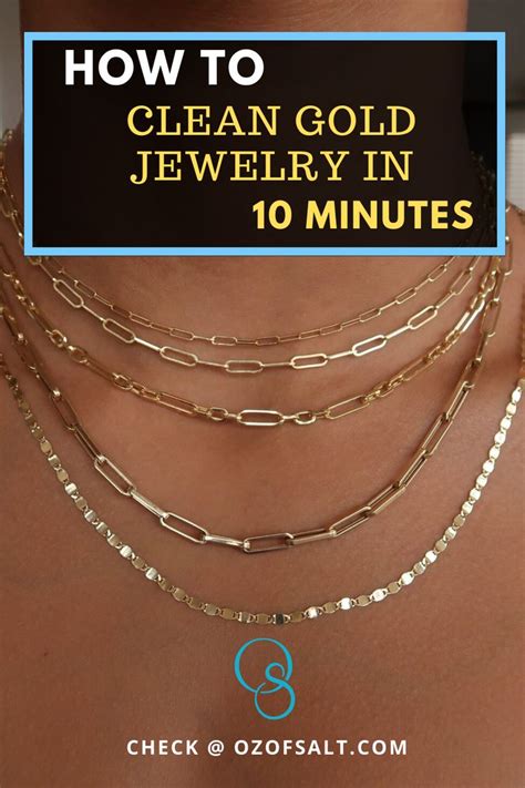 clean gold jewelry   minutes clean gold jewelry