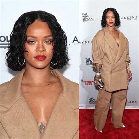 rihanna flaunts her short curly hair photos images gallery 66658