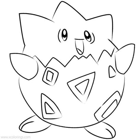 togepi pokemon coloring pages xcoloringscom