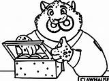 Fried Kfc Zootopia Clawhauser Lion sketch template