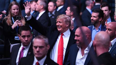 donald trump at ufc 244 president met with loud boos some cheers at