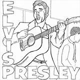 Elvis Presley Coloring Pages Printable Cool Color Colour Sheets Colouring Regarding Encourage Print Choose Adult Sites Drawings Getcolorings Rocks Getdrawings sketch template