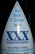Image result for Au Bon Climat Chardonnay XXX Anniversary Nuits Blanches Au Bouge. Size: 120 x 185. Source: wine0629.blog13.fc2.com